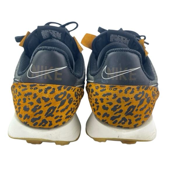 Nike Waffle Racer 2X Yellow Leopard Lace Up Low Top Athletic Sneakers Shoes 9.5 - Picture 3 of 5